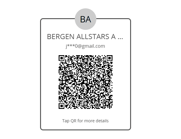 Bergen All-Stars Zelle QR code